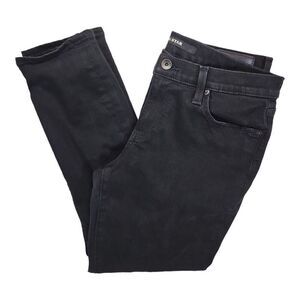 Big Star Jeans Solid Black Stretch Straight Premium Denim Size 31